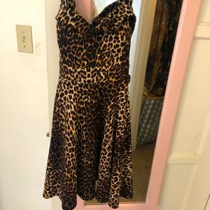 Cheetah print dress